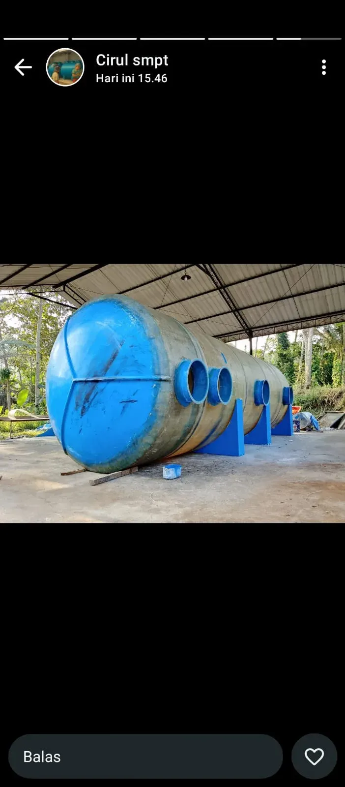 Pembuatan tangki Sewage Treatment Plant